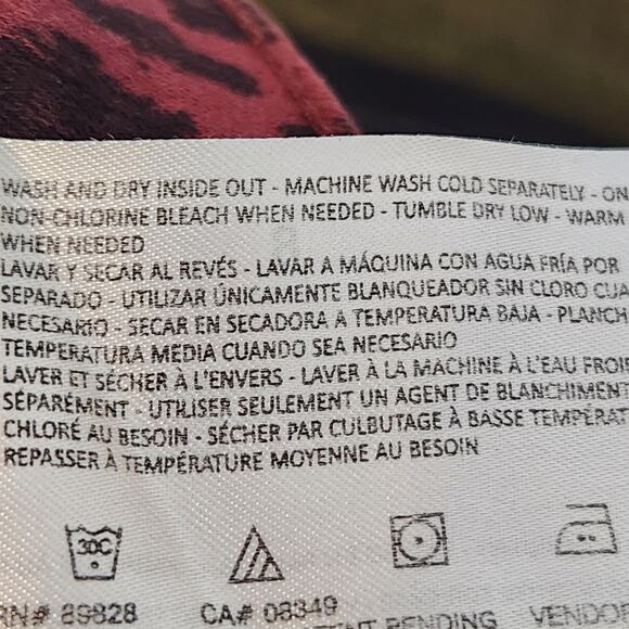 NWT Social Standard by Sanctuary Oxblood Cheetah Skinny Ankle Jeans Women's 8 - Picture 4 of 12